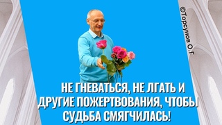 Не гневаться, не лгать и другие пожертвования, чтобы судьба смягчилась! Торсунов лекц