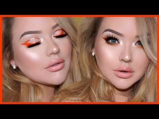 GLITTER CUT-CREASE LINER & Glowy Spring Makeup Tutorial