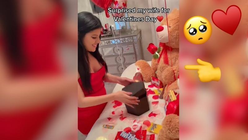 Surprised my wife. . cutest reaction ,