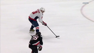 Alex Ovechkin misses a breakaway chance vs Sabres (2 apr 2024)