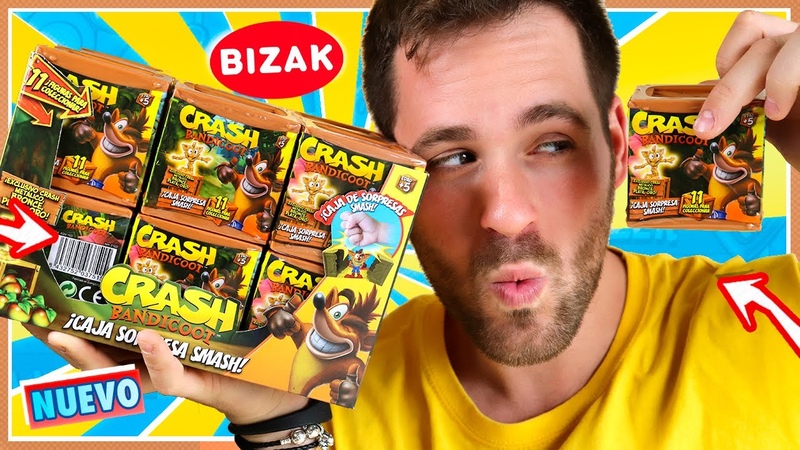 A SMASHEAR Crash Bandicoot Bizak UNBOXING CAJAS SORPRESA SMASH FIGURAS PARA COLECCCIONAR en Pe