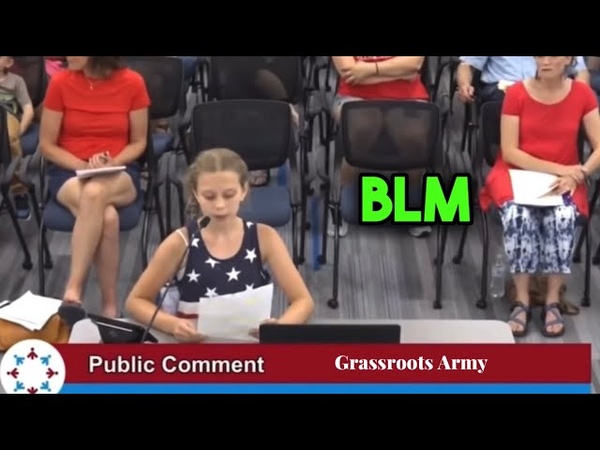 Little Girl BASHES School Board Over BLM Poster At Her Elementary