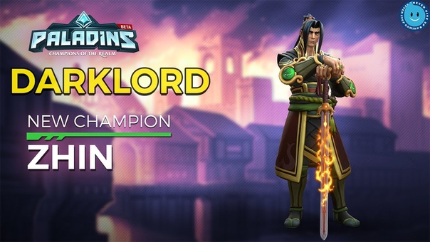 NEW PALADINS FLANKER ZHIN ( DARKLORD) ARRIVES HE SHOOTS FLAMES FROM HIS SWORD Paladins Patch OB