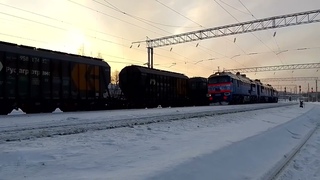 3М62У-0058. Манёвры по станции Голиковка. Петрозаводск.  Смена кабин и отправление на север.
