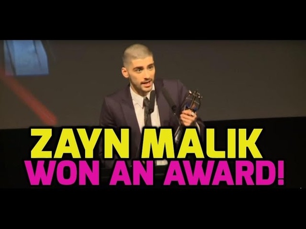 Zayn Malik thanks One Direction in acceptance speech. IN