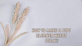 DIY Pipe  Cleaner Wheat Stalk| Fuzzy wire Barley Flower | Chenille stem Barley | DIY Barley