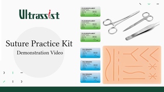 Ultrassist Economic Suture Kit for Medical Students(Classic 14 Pre-cut Wounds)