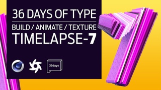 Sliced Number 7 | Cinema4D Timelapse | Voronoi Fracture | Formula Effector