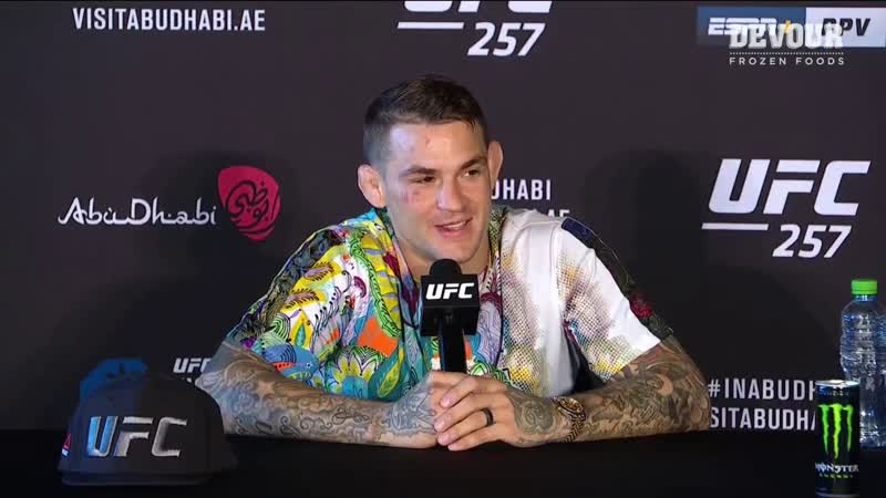 UFC 257: Dustin Poirier Post fight Press
