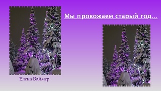 Мы провожаем старый год Елена Ваймер