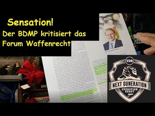 Der BDMP kritisiert das Forum-Waffenrecht! @vdbverband #nextguneration / Waffengesetz