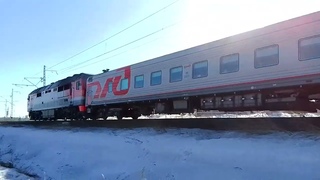ТЭП70БС-180. Идёт с 159 поездом. Приветливая бригада. Петрозаводск.