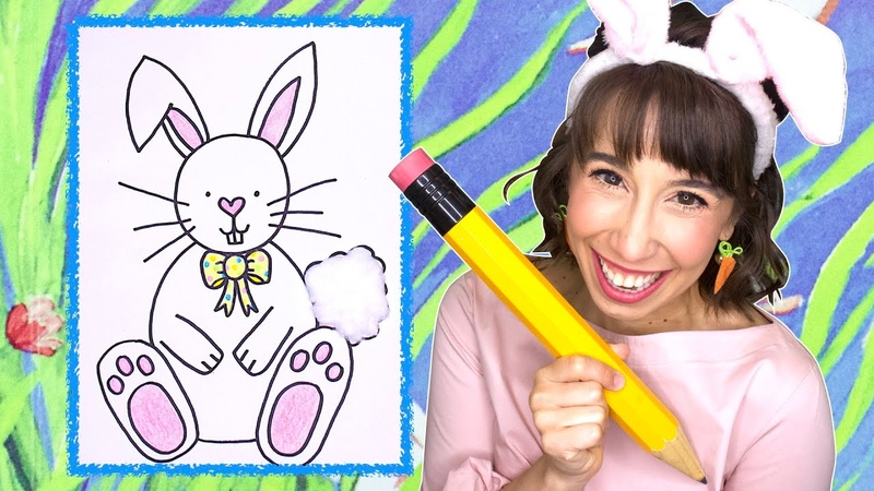 How to Draw a Bunny Rabbit for Kids, Draw Along with Bri