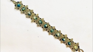 Azurite Beaded Bracelet  Beading Tutorial