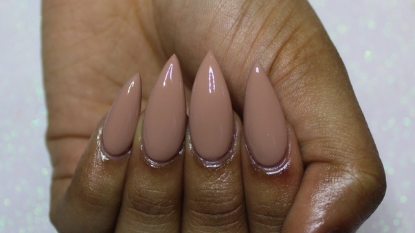 HOW TO: Turn REGULAR Nail Polish into GEL Polish, Nude Stiletto