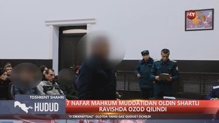 7 nafar mahkum muddatidan oldin shartli ravishda ozod qilindi