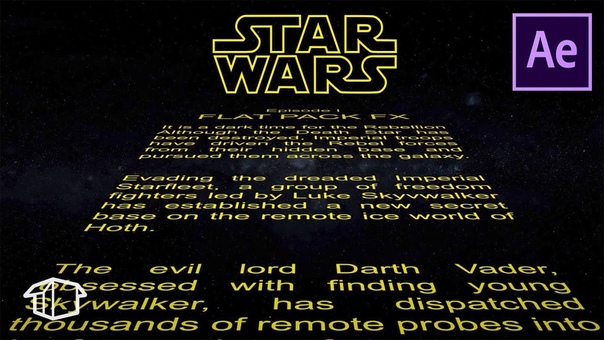 How to make Horizontal Star Wars Title Crawl Template After Effects
