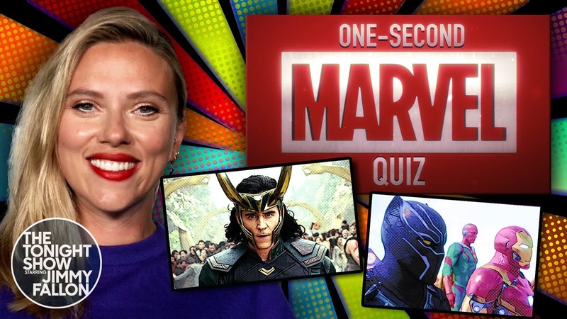One Second Marvel Quiz with Scarlett Johansson, The Tonight Show Starring Jimmy