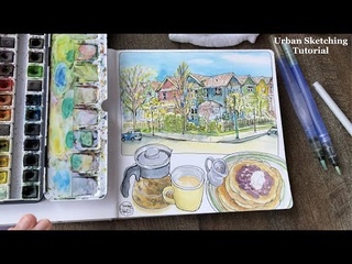 Urban Sketching: Perspective Made Easy  Ink and Watercolors On Location