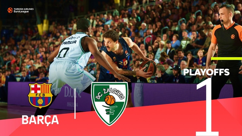 Barca runs past Zalgiris to go 1 0 , Playoffs Game 1, Highlights, Turkish Airlines Euro