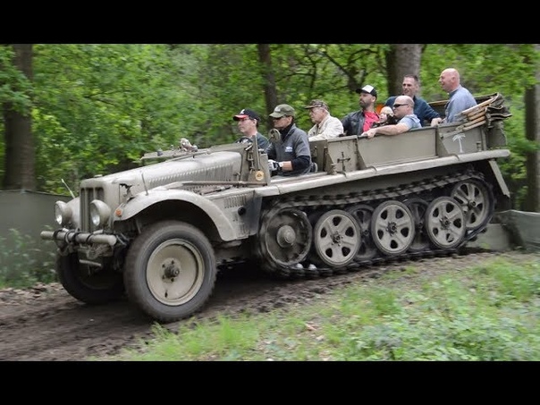 A group of 10 driving through the