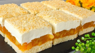 Mehr pfel als Teig! Super cremiger Apfelkuchen in 15 Minuten! Einfaches Rezept.