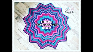 EINFACHE Sternendecke hkeln / Schmusedecke hkeln / fr ANFNGER