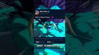 Frieza kill gas in just one punch - Birth of black frieza #goku #vegeta #anime #shorts