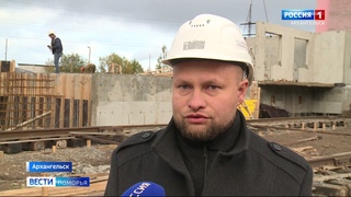 На полмесяца отстают от графика строители социальных домов в Архангельске
