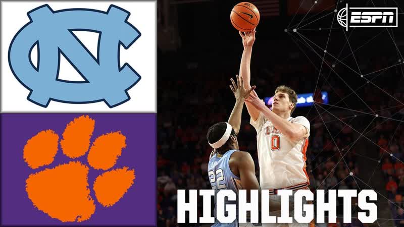 North Carolina Tar Heels vs. Clemson Tigers, Full Game Highlights, ESPN College