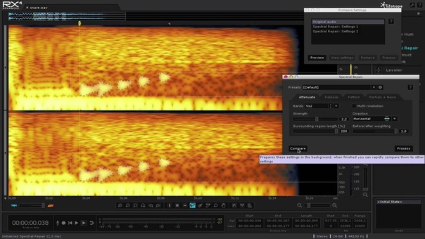 Cleanup samples using i Zotope