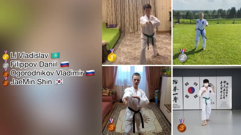 Boys 12 17 y. o. III group: Won Hyo, Yul Gok, Joong Gun, Toi