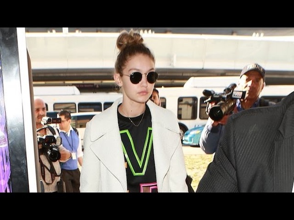 Gigi Hadid Walking Tall At