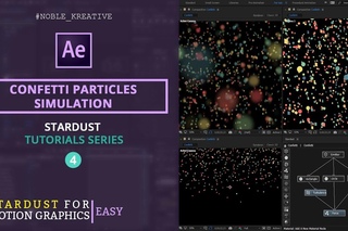 Confetti Particles Simulation in AE