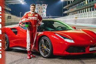 NEW FERRARI 488 2017 - ABU DHABI CIRCUIT - DRIVER GIANCARLO FISICHELLA