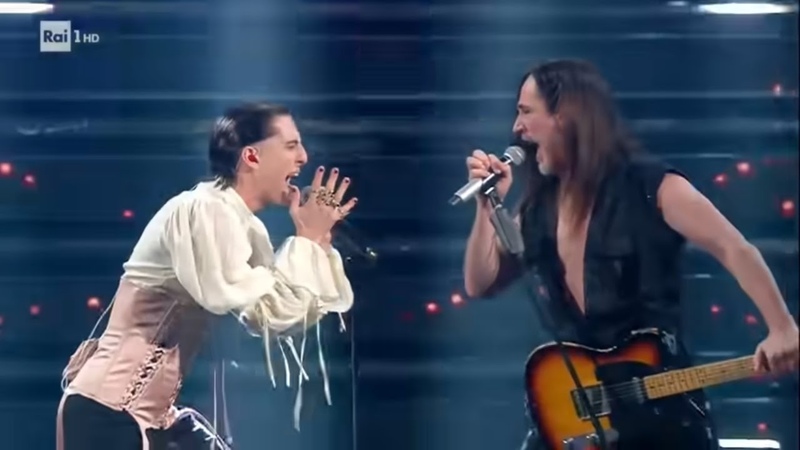 Maneskin Amandoti ( Amami Ancora) with Manuel Agnelli Orchestrated by Enrico Melozzi Sanremo