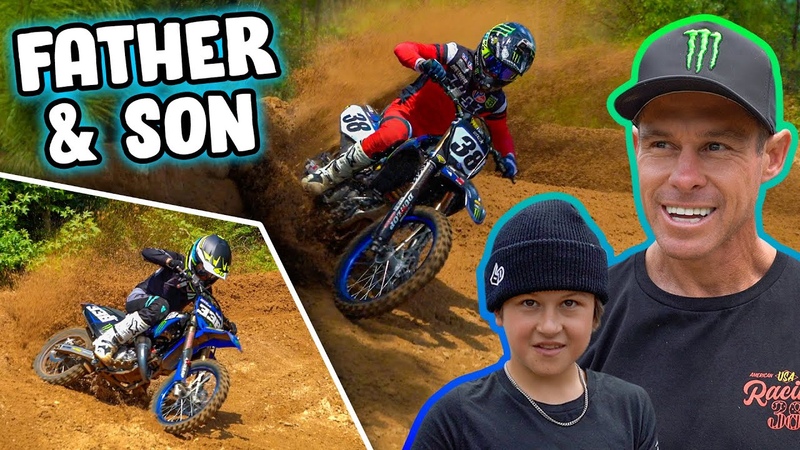 Father Son Riding Dirt Bikes Teaching Your Kids How To Wash A Dirt