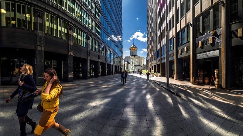 Russia, Walking in Moscow, White Square, Office Center 4
