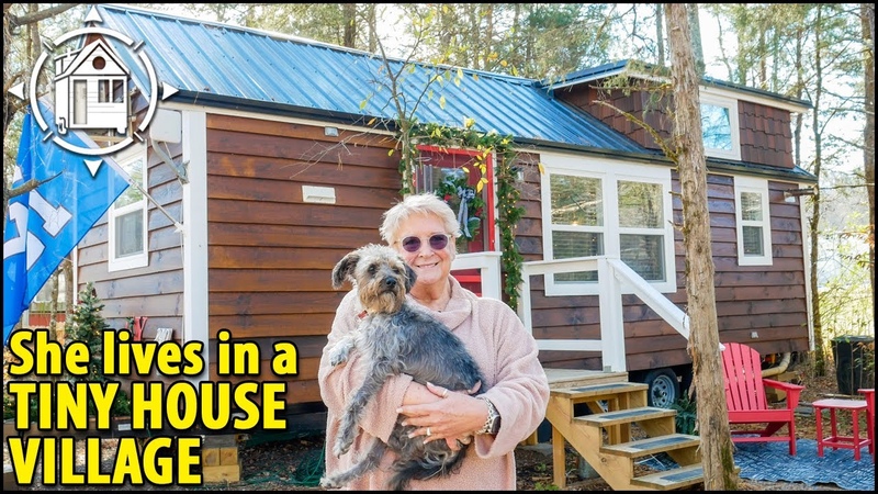 Senior lives in beautiful Tiny House on social