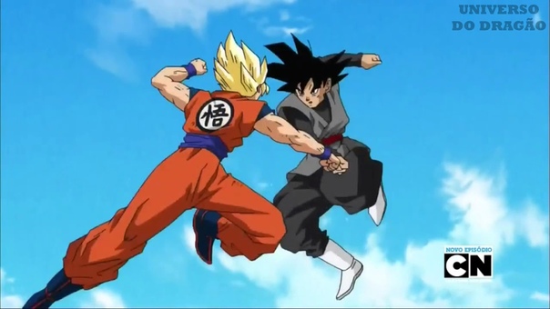 Goku SSJ2 VS Goku Black Dragon Ball Super Episódio 50 Parte 1,