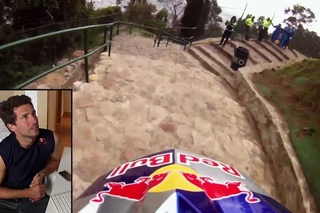 Downhill MTB racing POV - Red Bull Monserrate Devotees 2012
