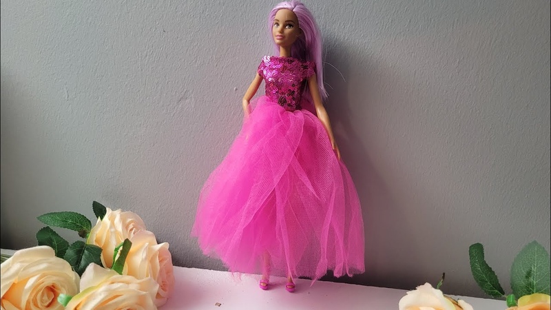 pink doll dress