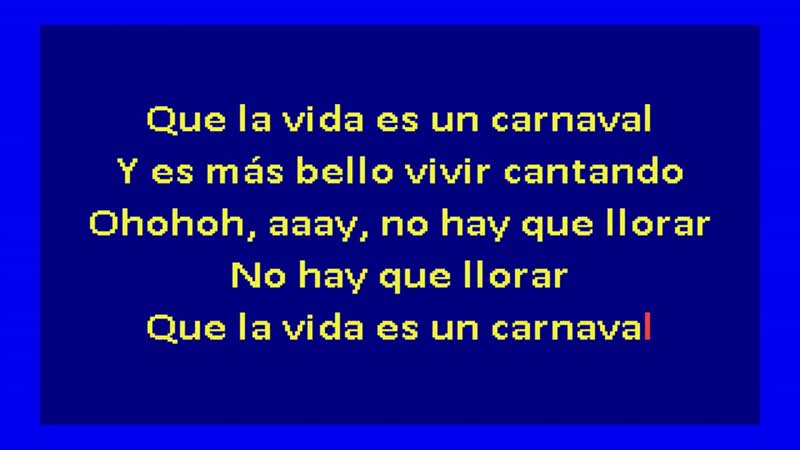Celia Cruz La Vida Es Un Carnaval