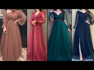 Simple net maxi designs | Long net frocks designs
