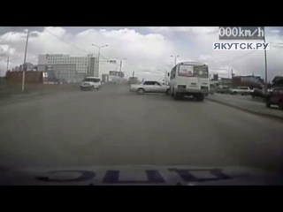 Преследование угонщиков в Якутске
