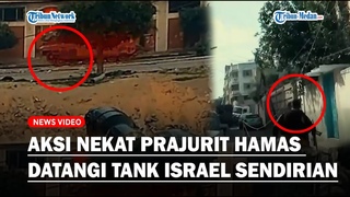 TANK ZIONIS LUMPUH, Aksi Nekat Prajurit Hamas Datangi Tank Israel Seorang Diri