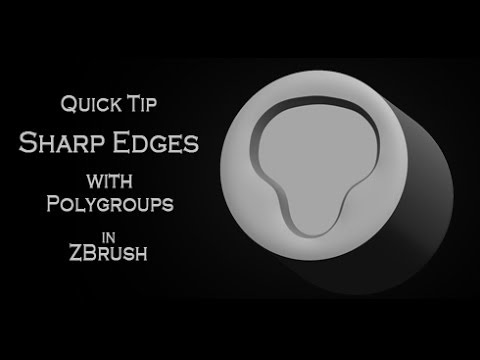 Quick tip tutorial: Creating crisp edges using Polish by Groups in Pixologic ZBrush 4