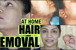 EGG Facial Hair Removal At Home Permanently | SuperPrincessjo