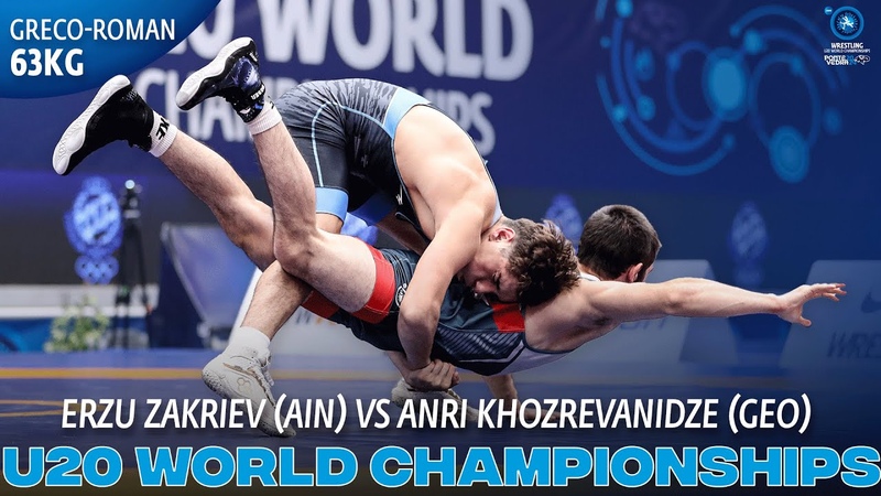 Erzu ZAKRIEV ( AIN) vs Anri KHOZREVANIDZE ( GEO), U20 WORLD CHAMPIONSHIPS 2024, Semi Final, GR 63