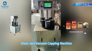 Glass Jars Vacuum Capping Machine for Fermented Bean Curd HYSC-X10-T
